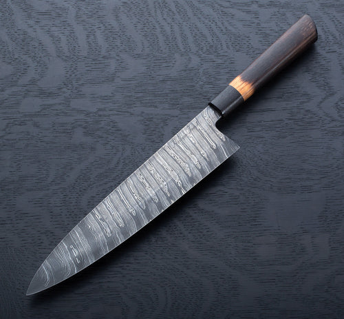 Whiskey Oak Damascus Chef 240mm