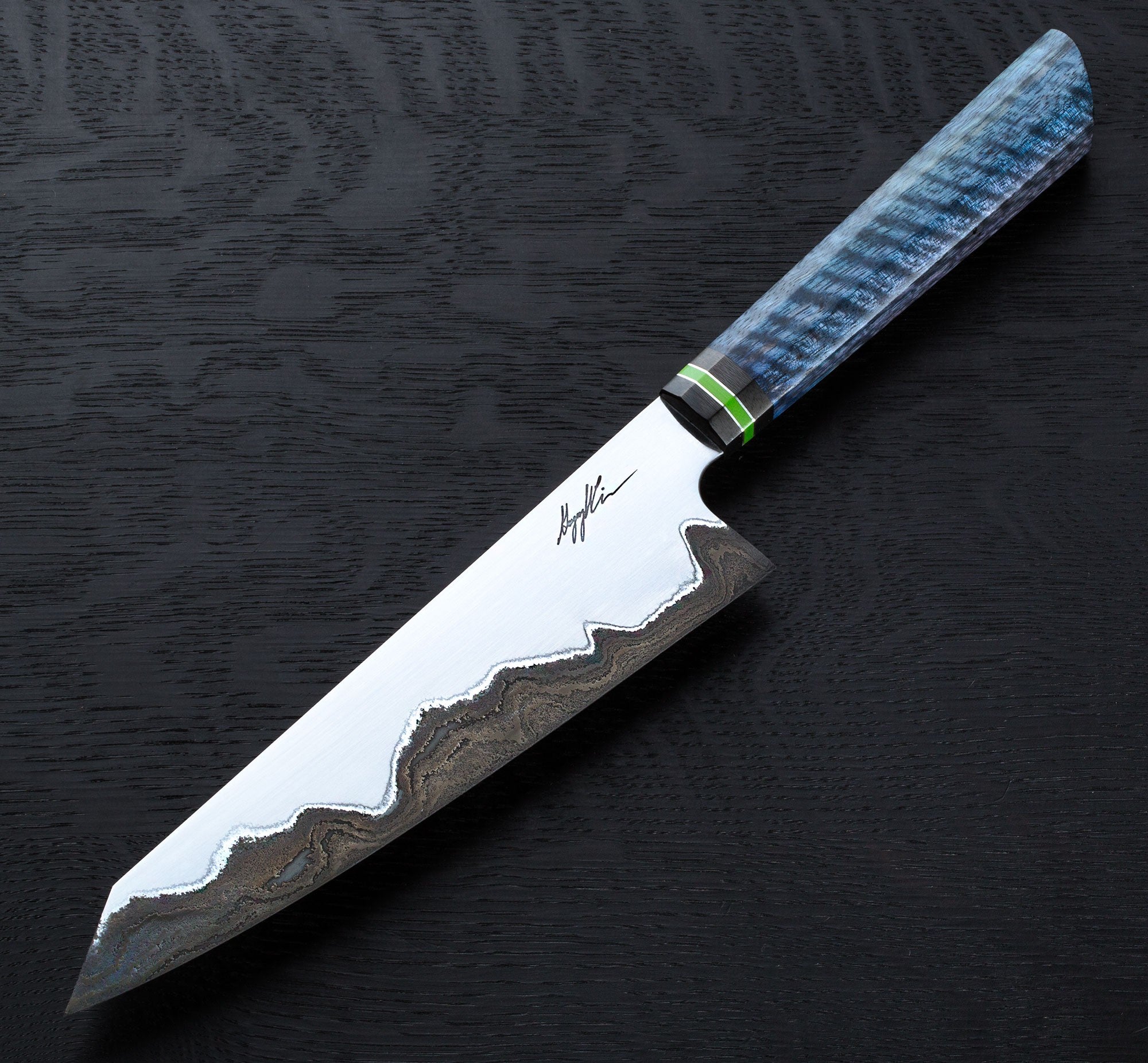Blue Mango Damascus Gyuto 205mm