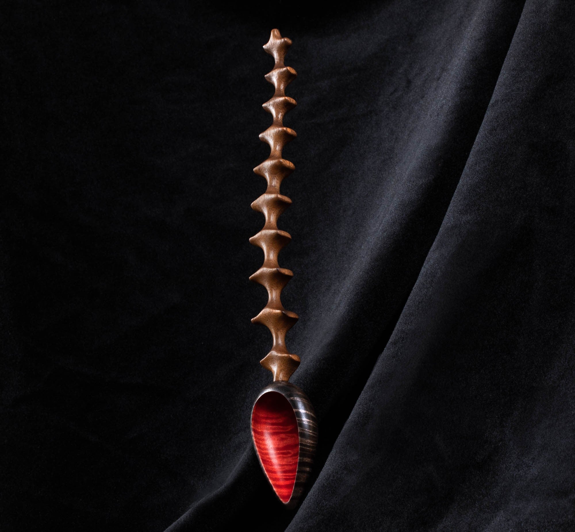 Walnut Vertebrae Spoon