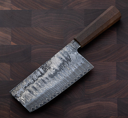 Blenheim Damascus Cleaver 170mm