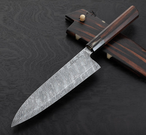 Ebony Damascus Chef 217mm