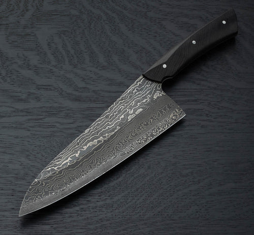 Bog Oak Damascus Chef 225mm