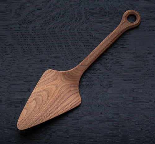 Black Swan Pie Server - Walnut