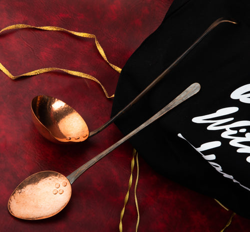 Copper & Bronze Serving Set