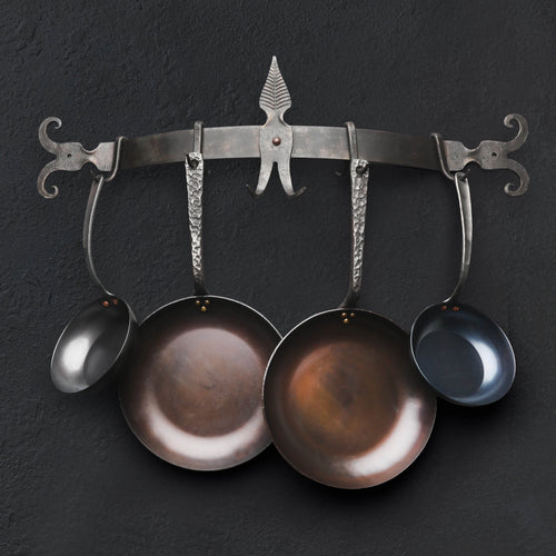Hand-Forged Leaf Cookware Rack