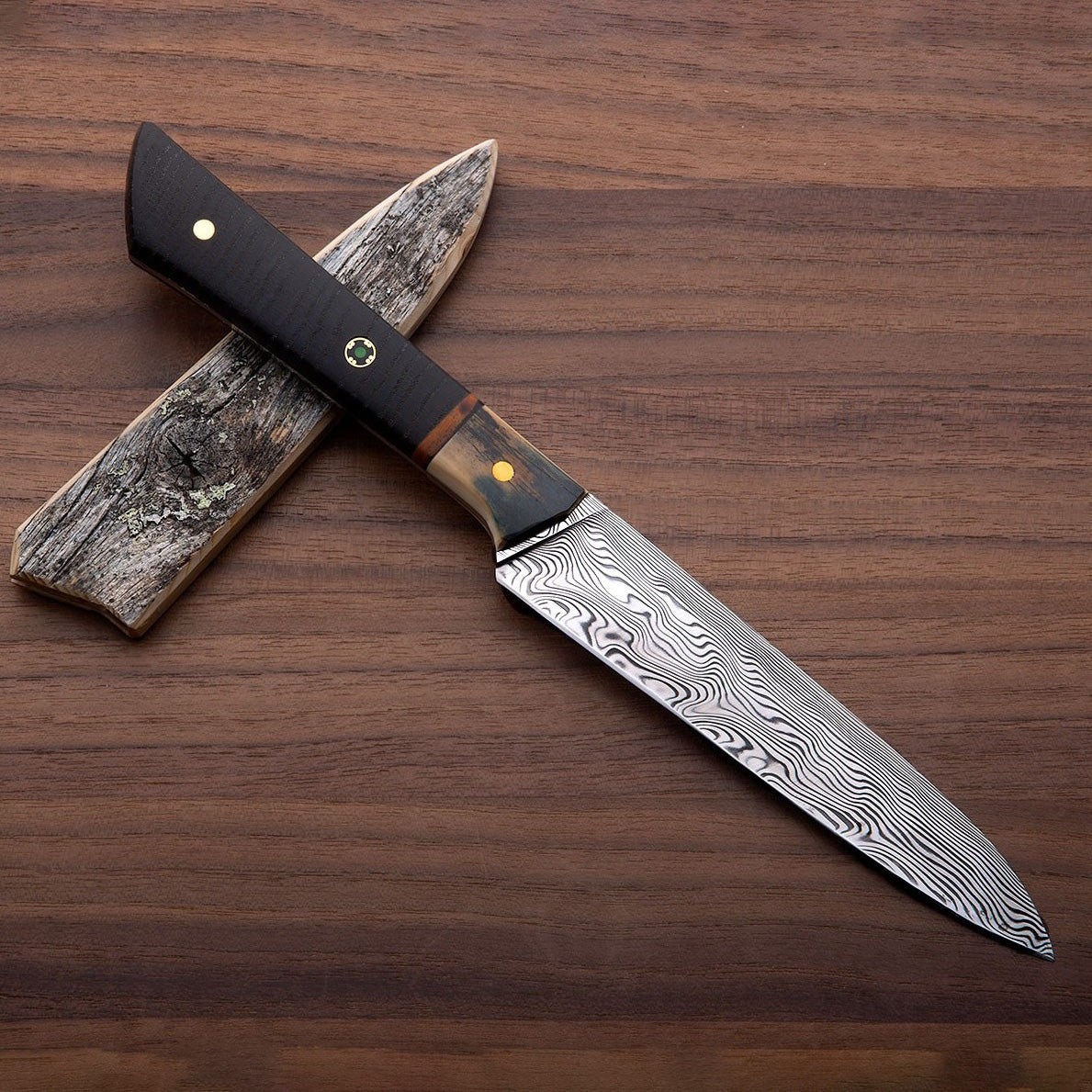 Ebony Damasteel Petty Chef