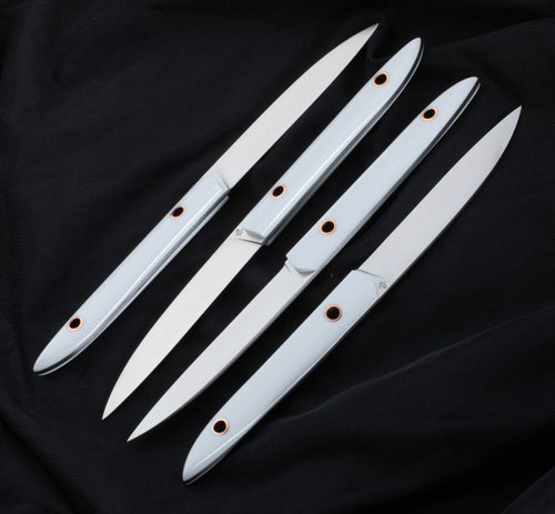 Glacier White Steak Knife Set