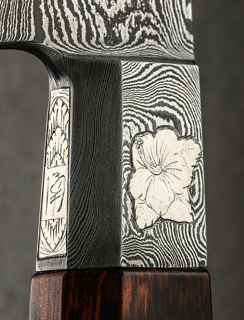 Andrew Meers - North Carolina Chef & Gyuto Meers Silver Hibiscus Gyuto 298mm