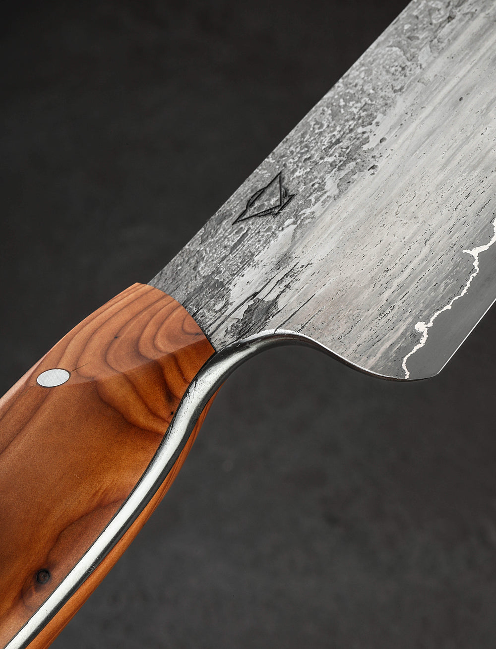 Tobias Hangler - Austria Chef & Gyuto Wrought Iron Yew Gyuto 237mm