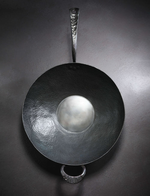 Kehoe Carbon Cookware - California Cookware Kehoe Forged Carbon Steel Wok