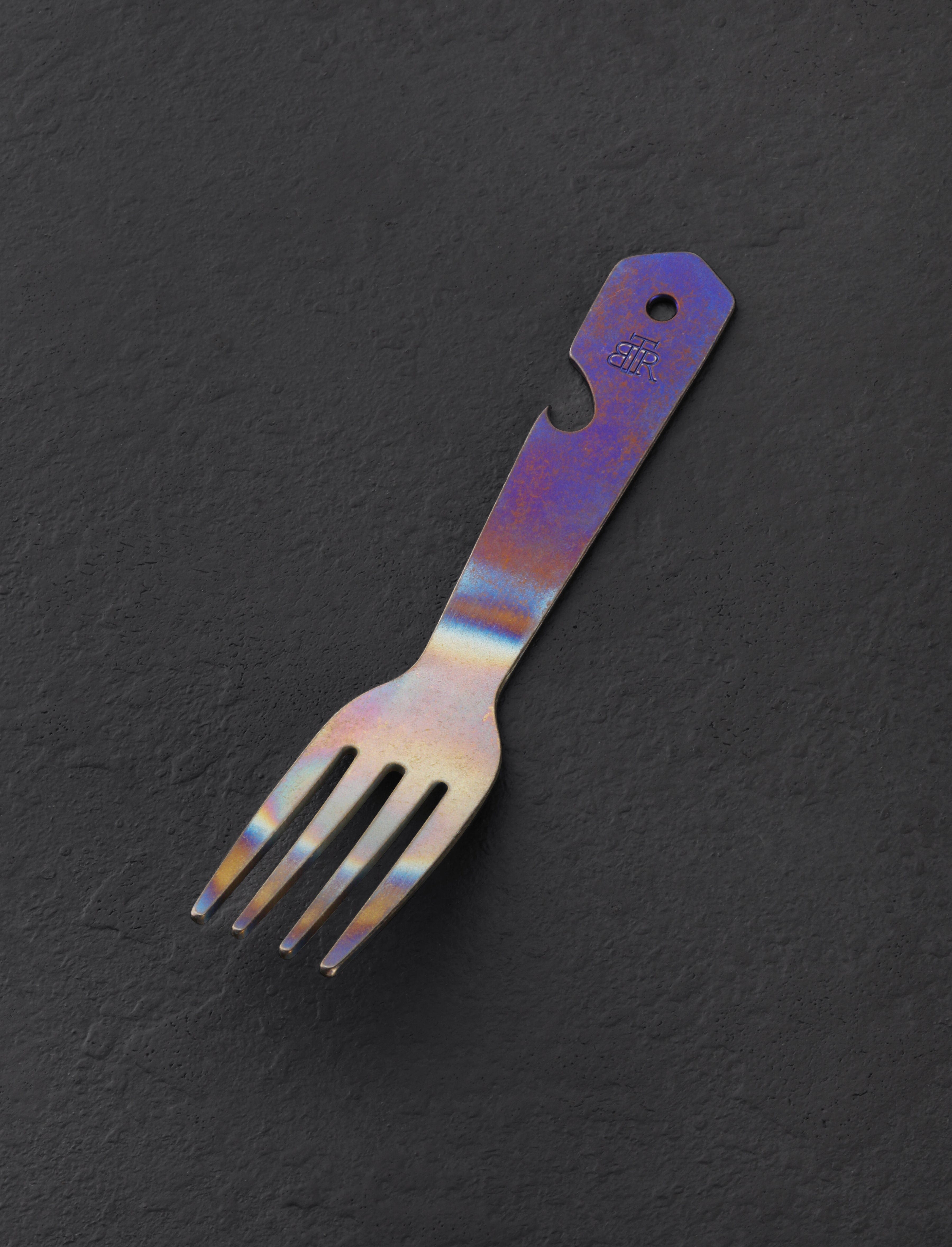 Anodized Titanium Fork + Opener