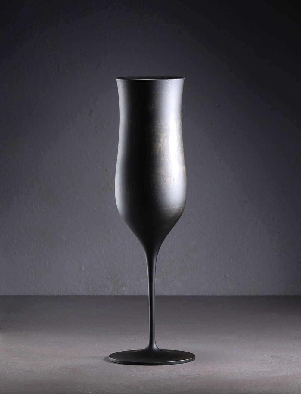 Gato Mikio - Japan Black Tohka Champagne Flute
