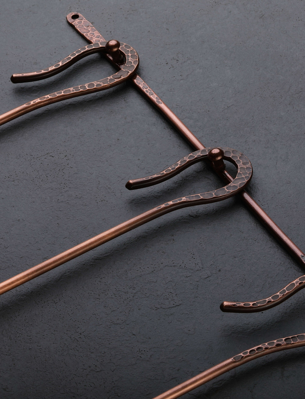 Rex & Marsha Morton - Missouri Serving Copper Serving Set Wall Rack