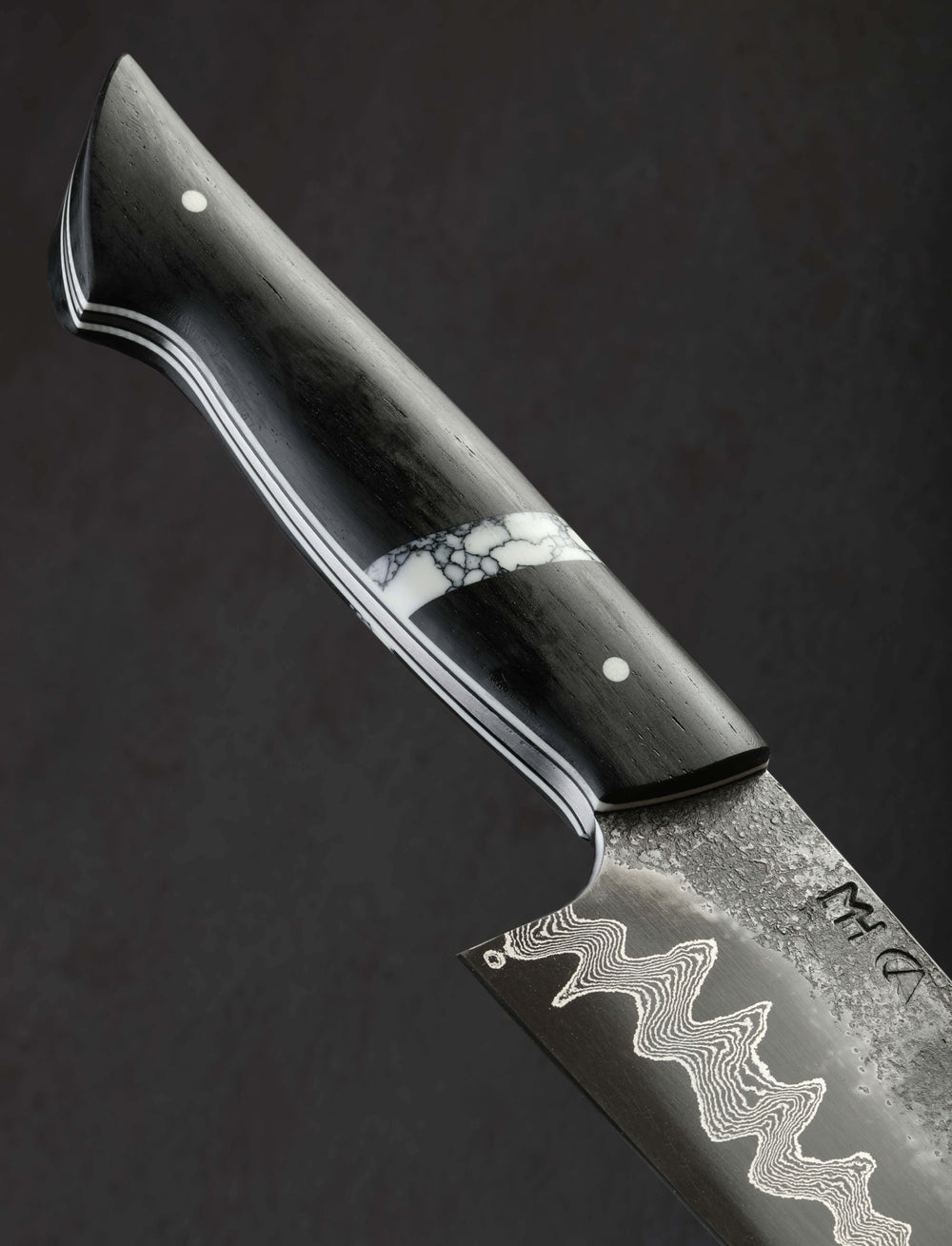 Martin Huber - Austria Slicer & Sujihiki Damascus Hurricane Slicer 300mm