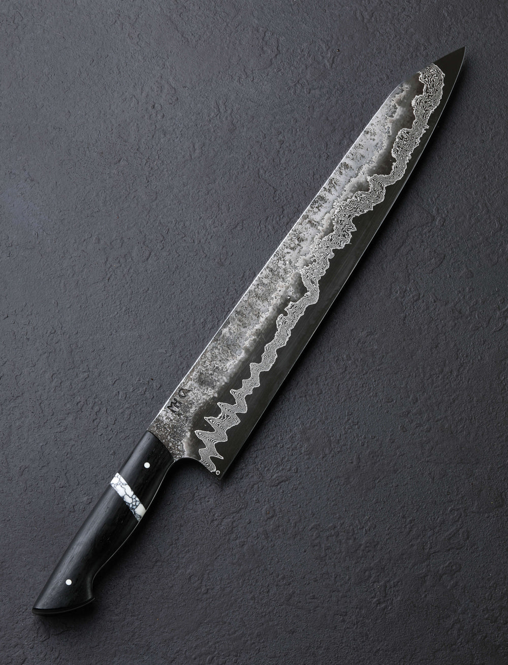 Martin Huber - Austria Slicer & Sujihiki Damascus Hurricane Slicer 300mm