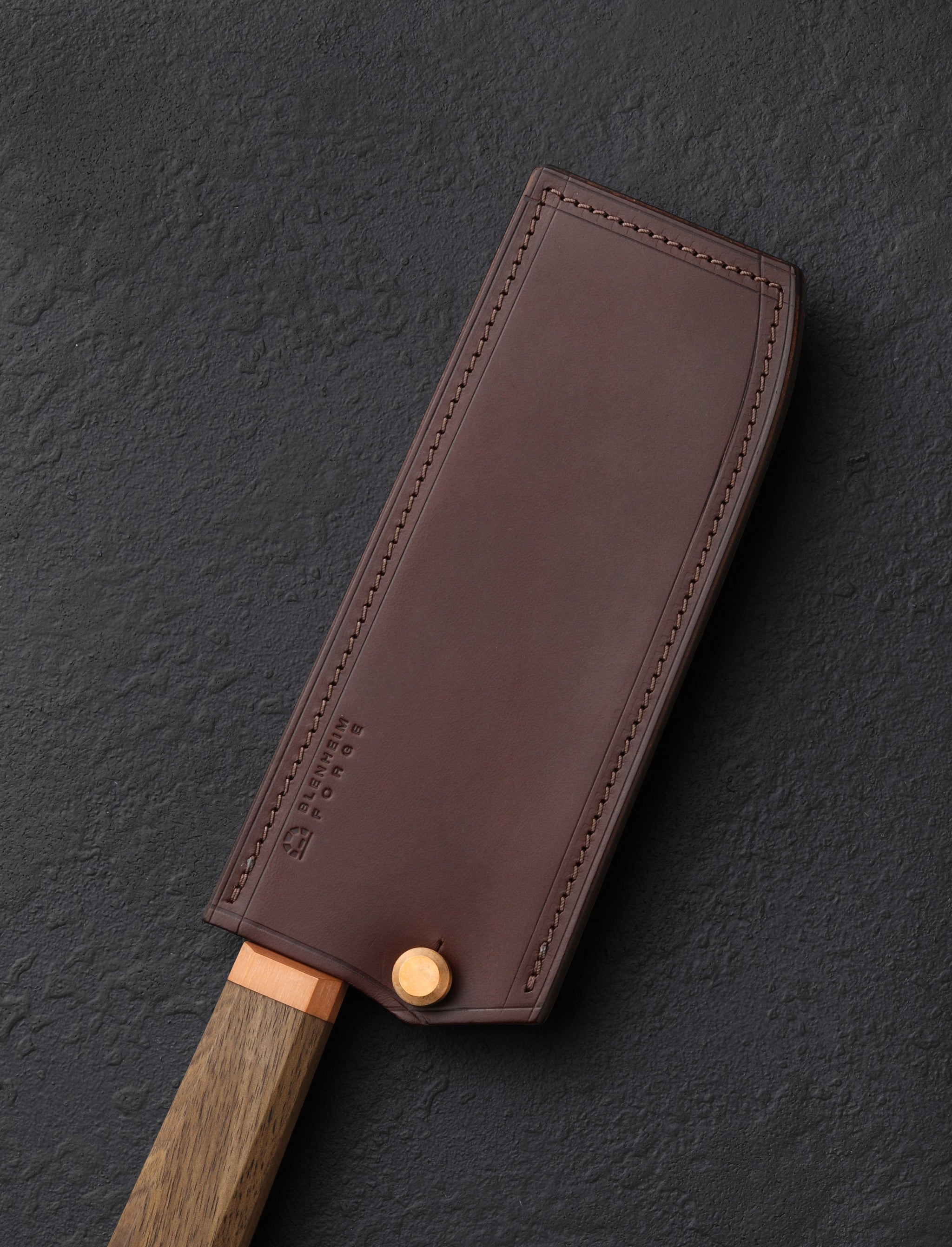Blenheim Forge - London Specialty Knives Nakiri Saya Blenheim Forge Leather Sayas