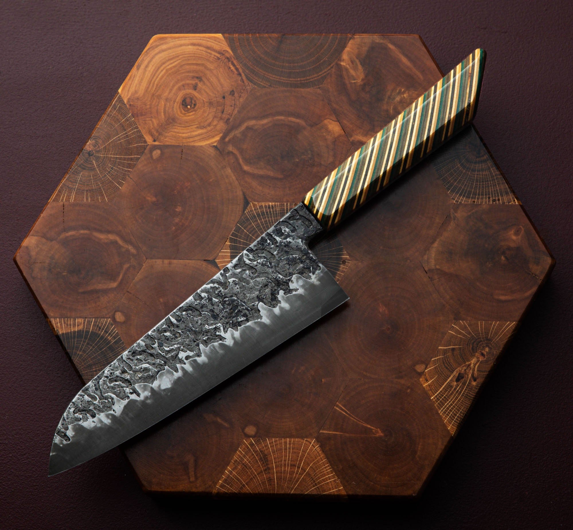 Tsuchime Skate Santoku 202mm