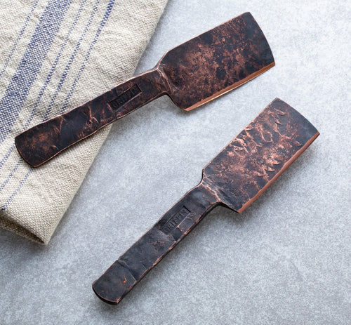Hand-Forged Copper Cheese Knife