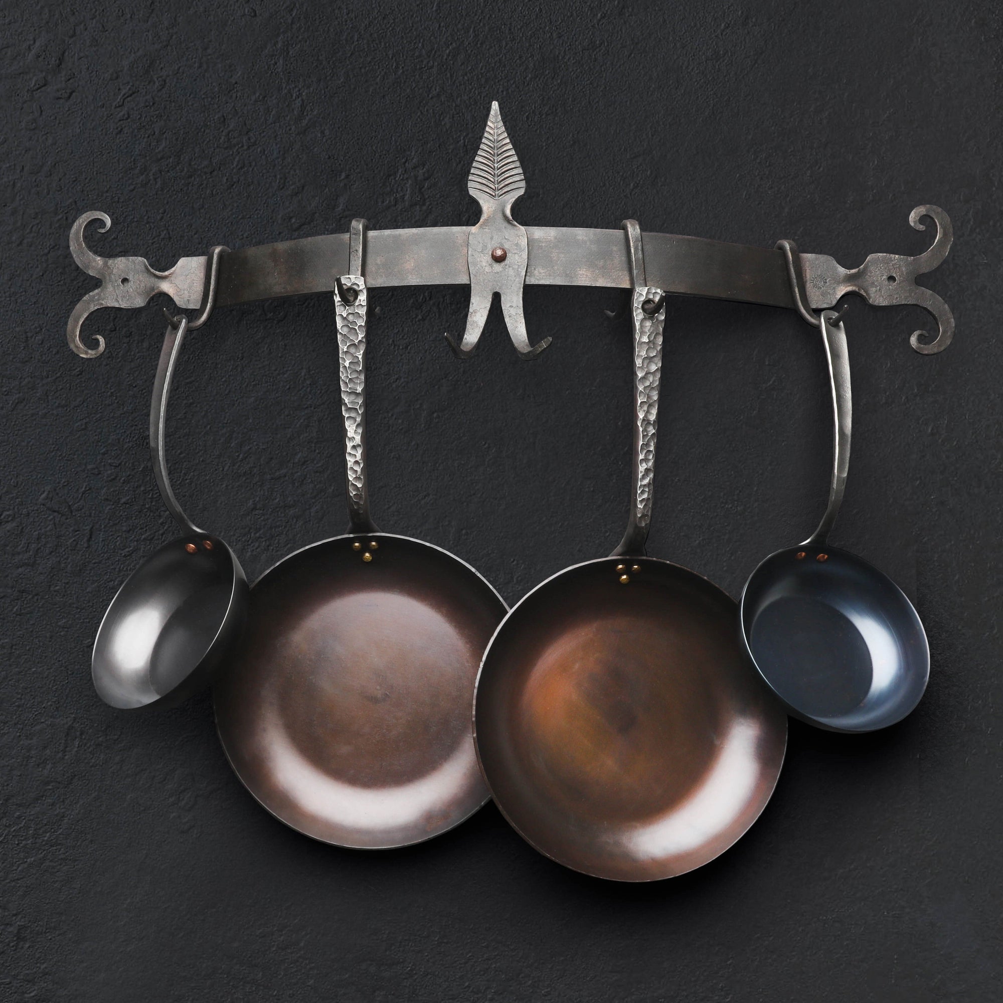 Hand-Forged Leaf Cookware Rack