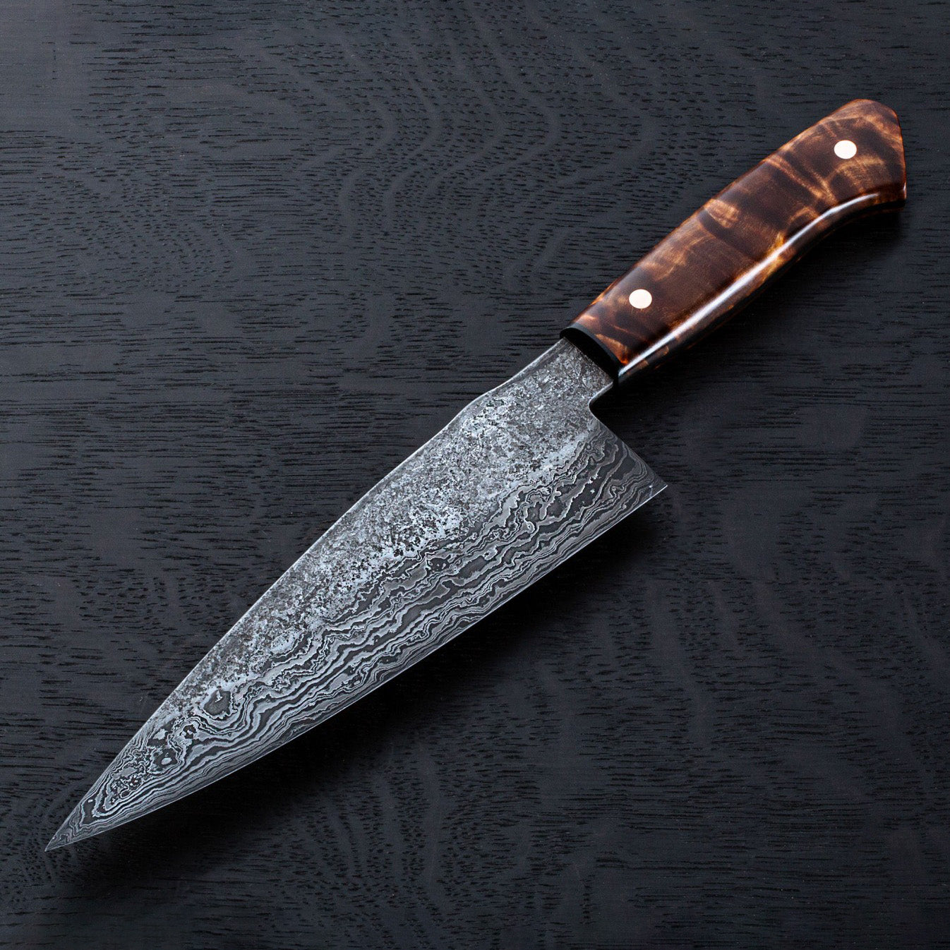 Birch Burl Damascus Chef 210mm