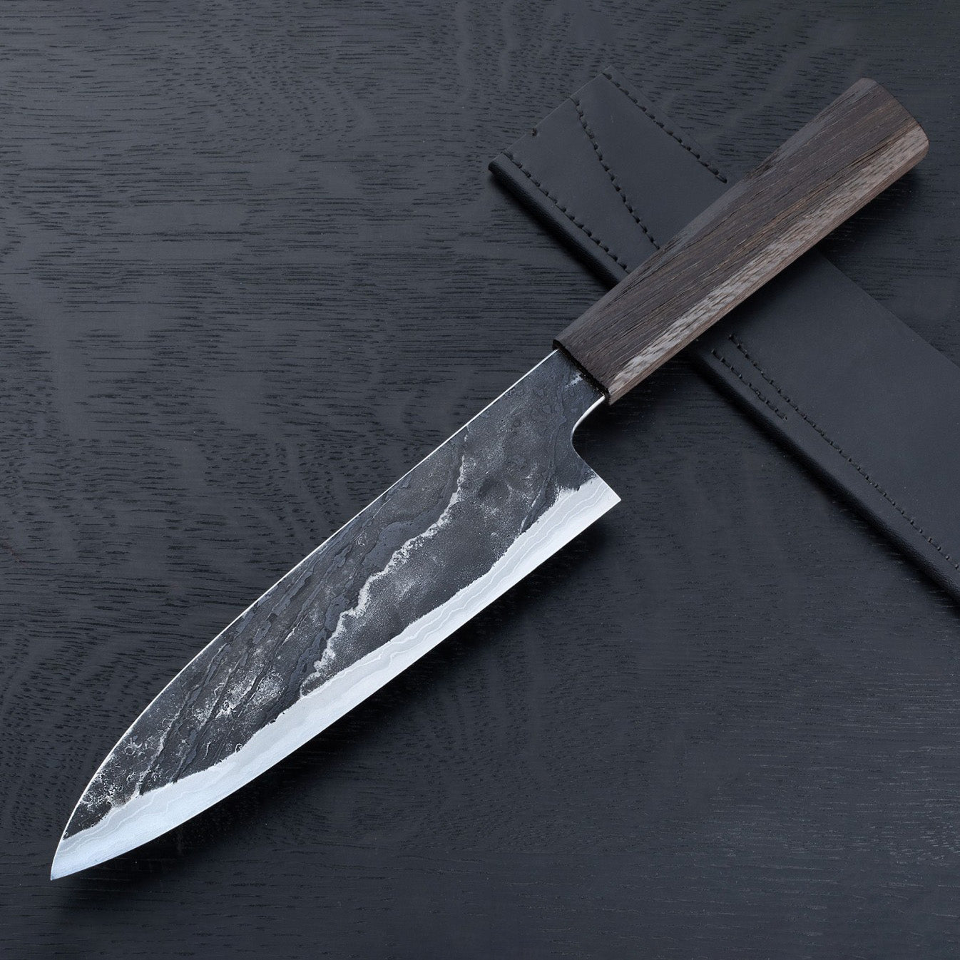 Bog Oak & Iron Gyuto 200mm