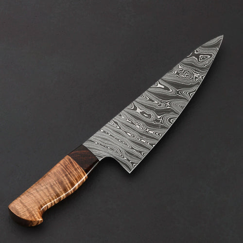 Koa Damascus Chef 208mm