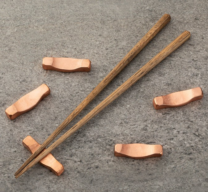 Copper Persimmon Chopsticks & Rest