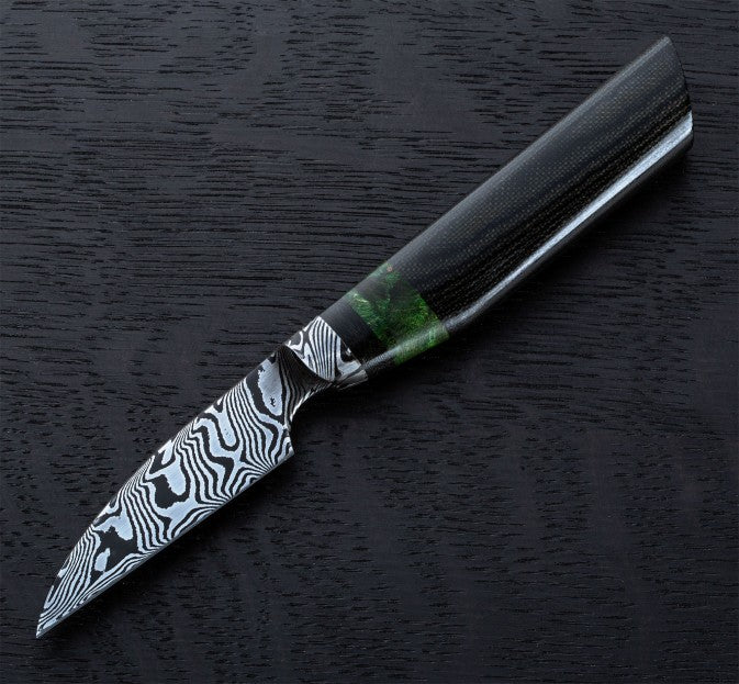 Emerald Burl Paring Knife 70mm