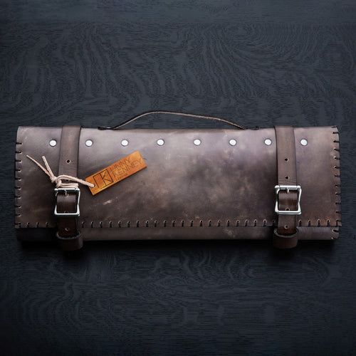 Granite Leather Knife Roll