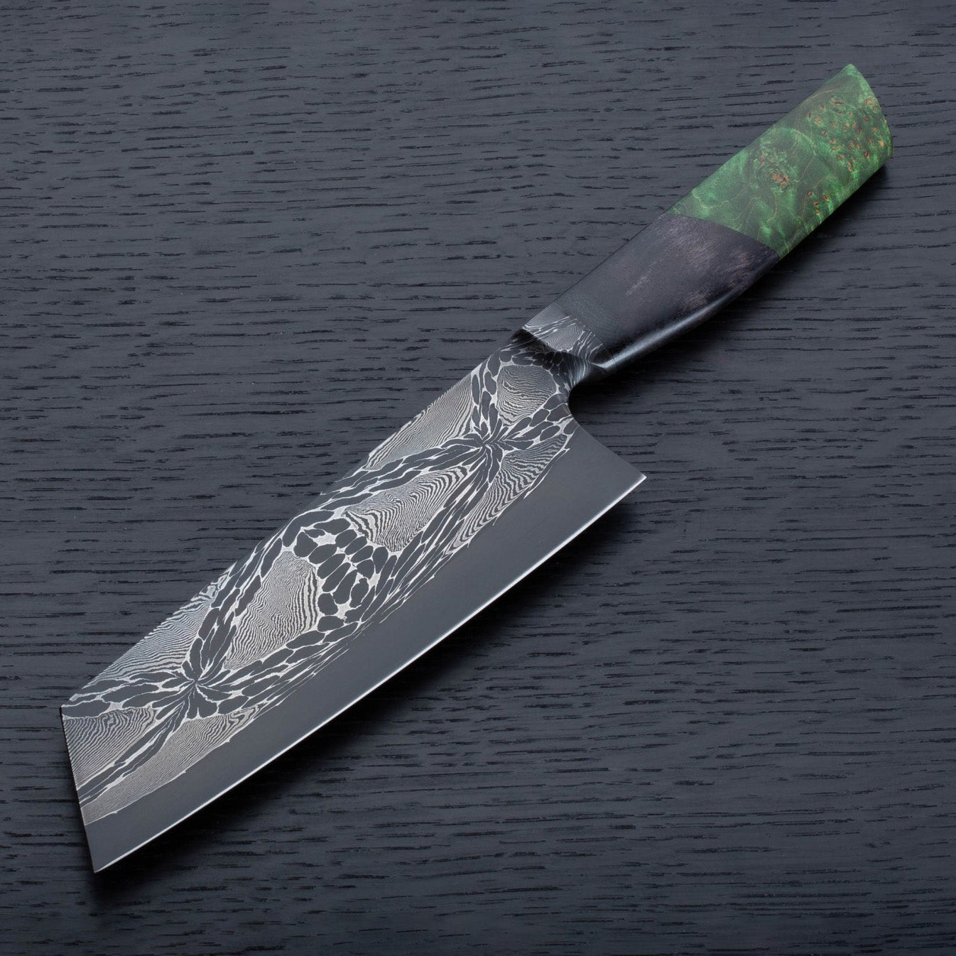 Green Maple Mosaic Santoku 178mm