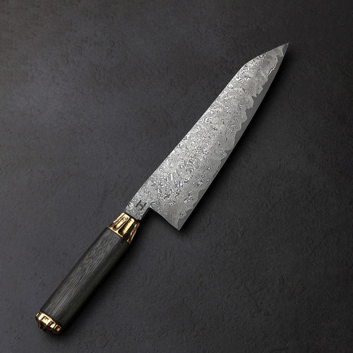 Ebony Bronze Damascus Chef 210mm
