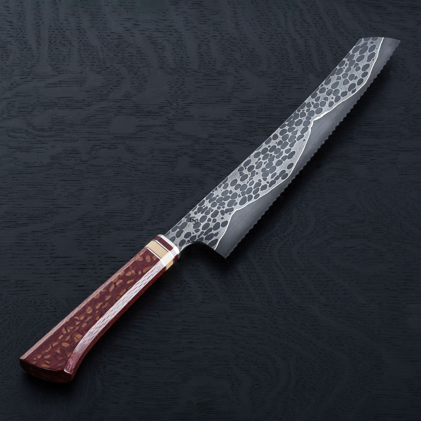 Leopard Damascus Bread Knife 235mm