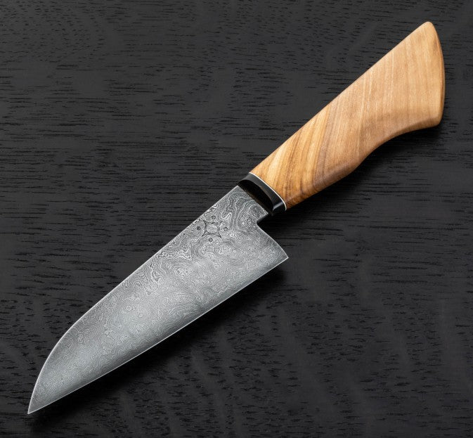 Olive Damascus Petty Chef 103mm