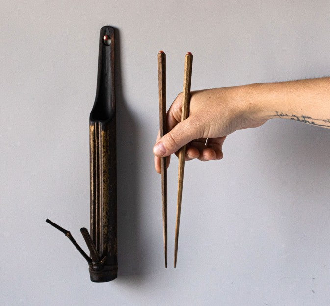 Persimmon & Bamboo Chopsticks Set