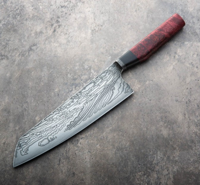 Red Maple Damascus Chef 235mm