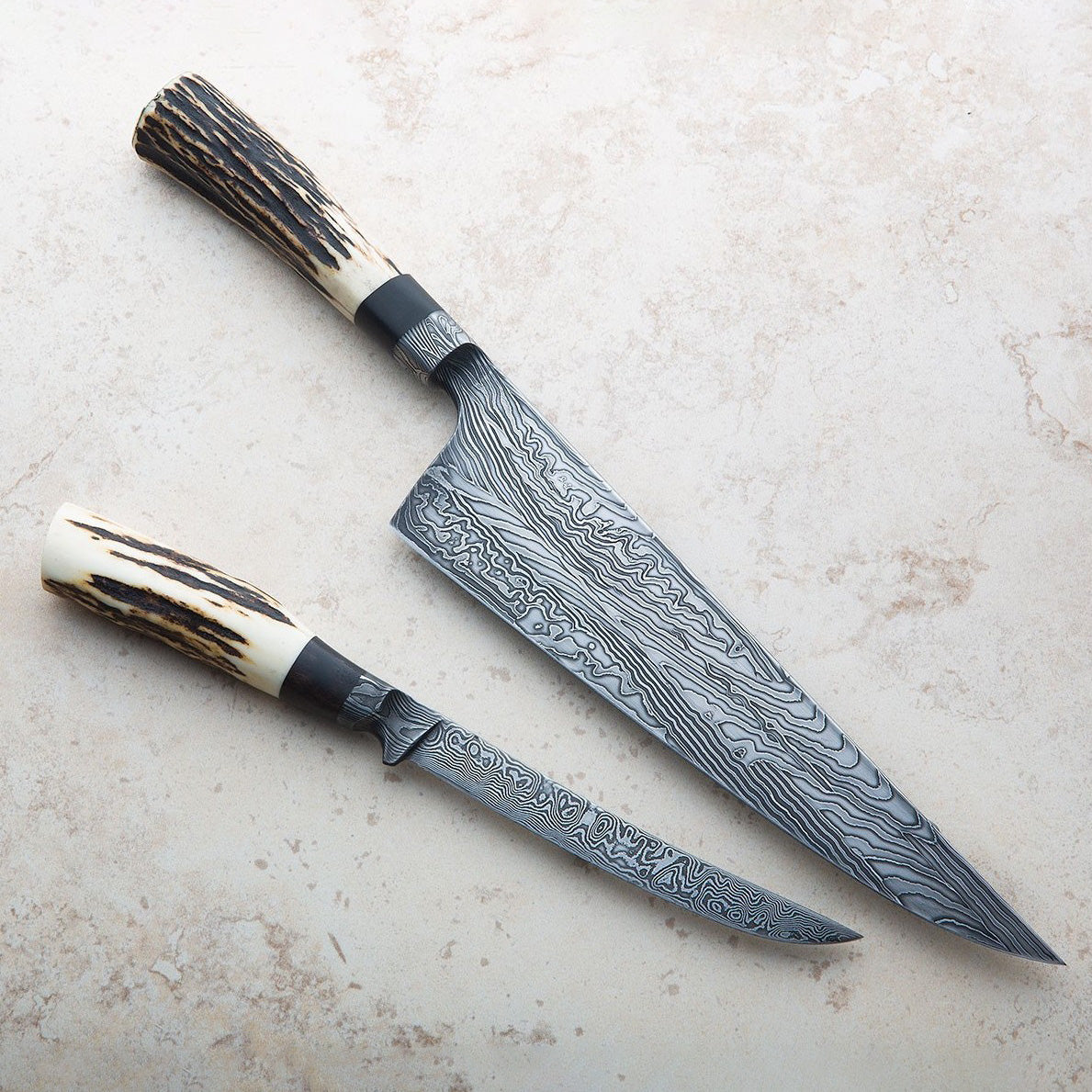 Stag Damascus Chef & Fillet Set