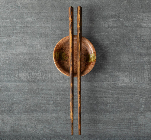 Bocote Carved Wood Chopsticks