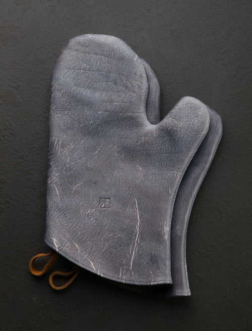 Linny Kenney Leather - New Hampshire Accessories & Apparel Smoke Leather Oven Mitts