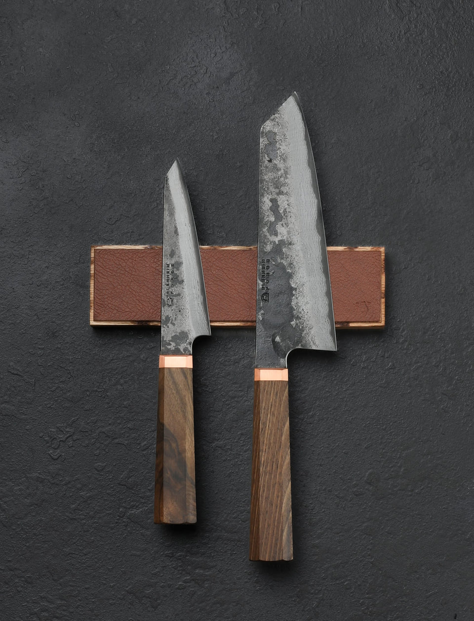 Piotr the Bear - Sweden Accessories & Apparel Brown Leather & Oak Magnetic Knife Rack