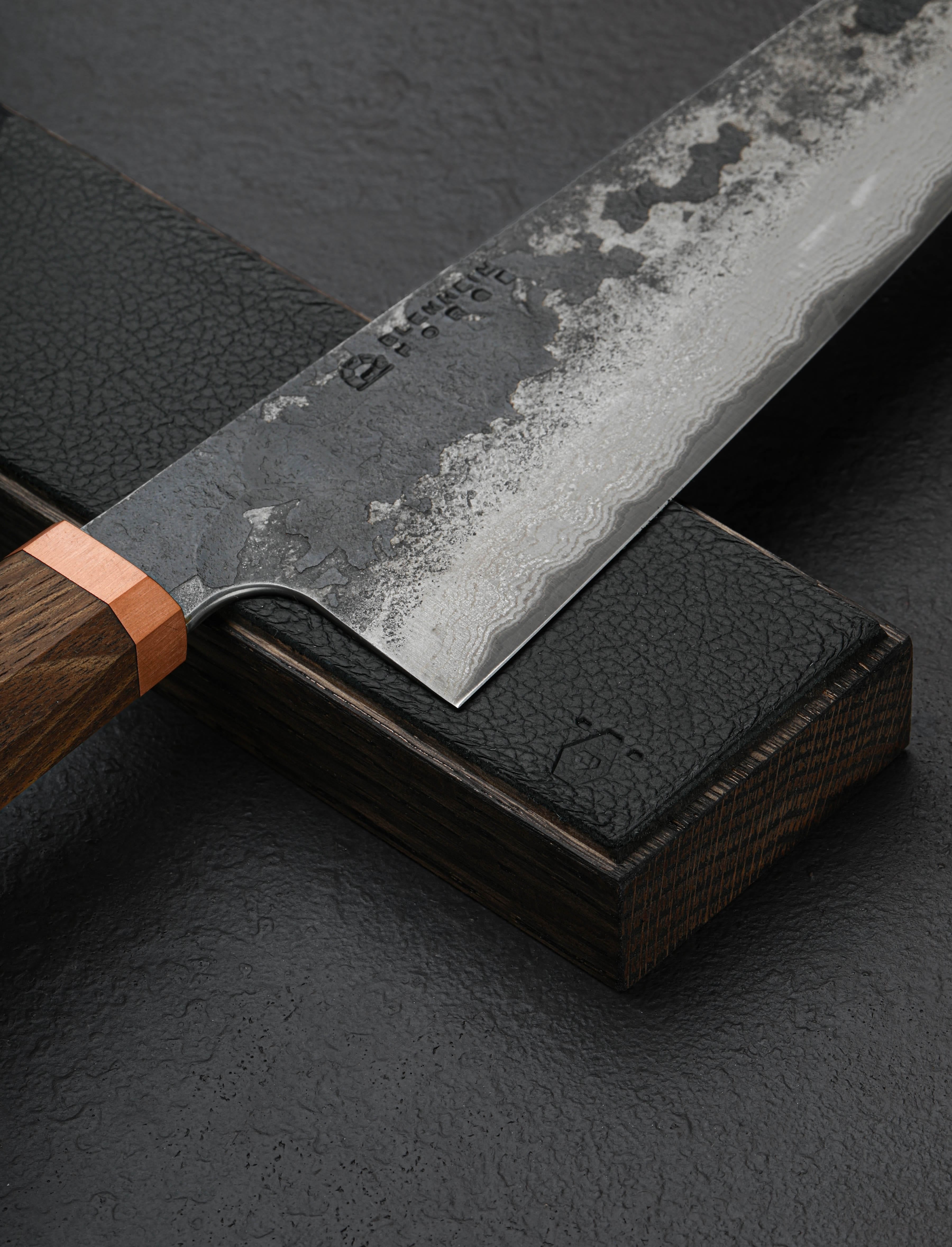 Leather & Oak Magnetic Knife Rack | Eatingtools
