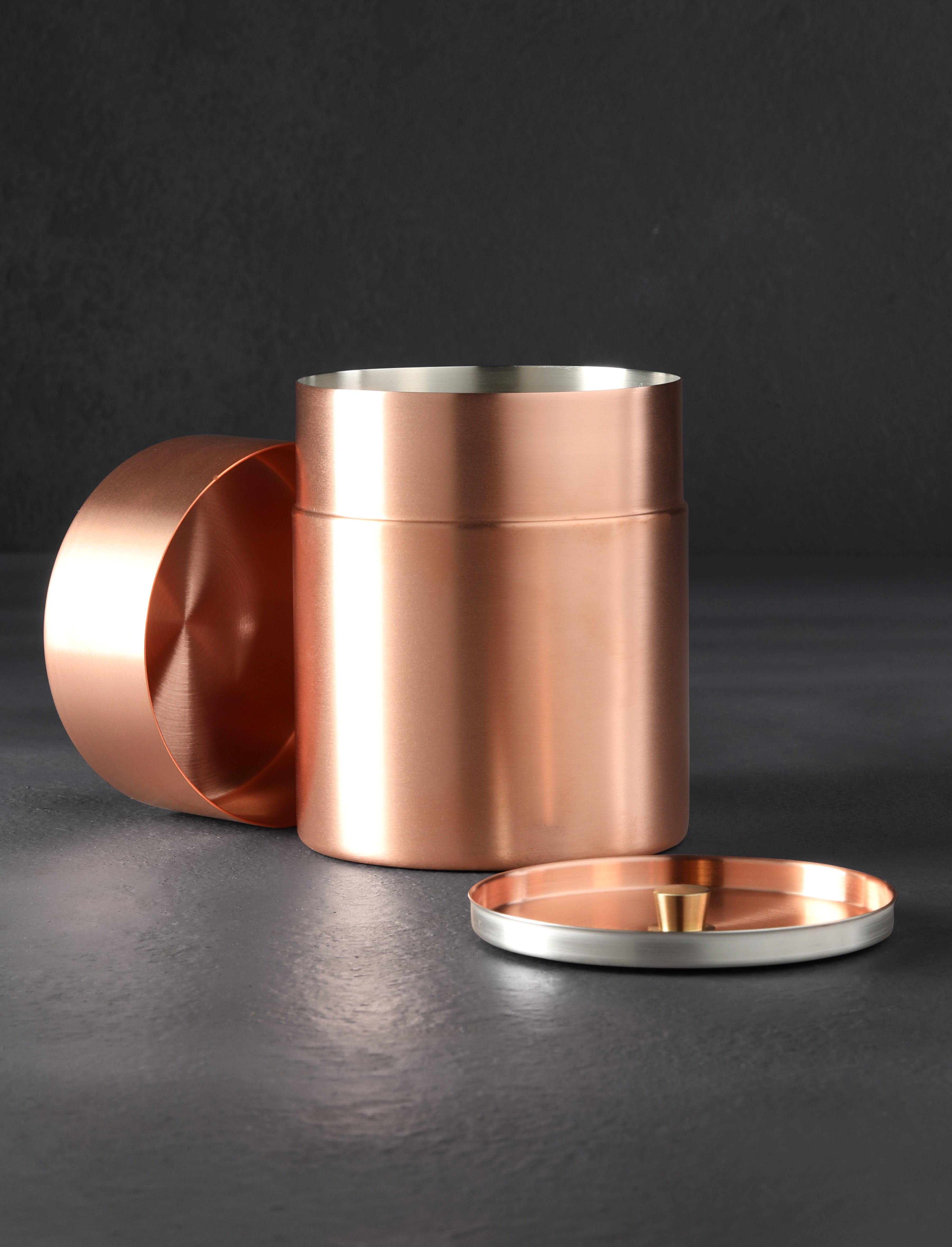 Azmaya Copper Tea Canister | Eatingtools.com