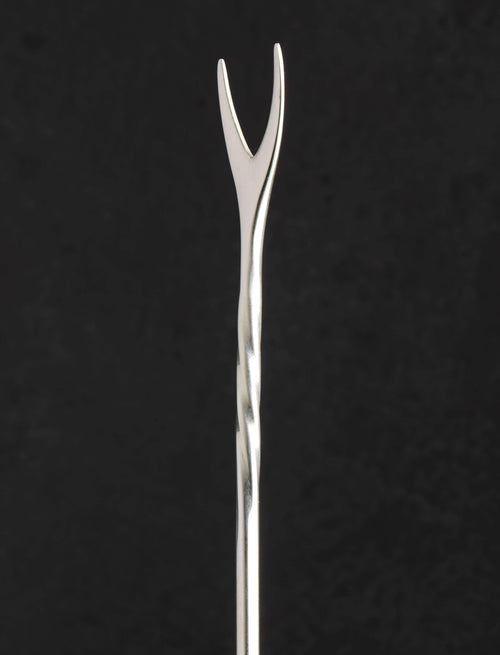 Corey Ackelmire - Texas Barware Sterling Silver Twist Cocktail Fork