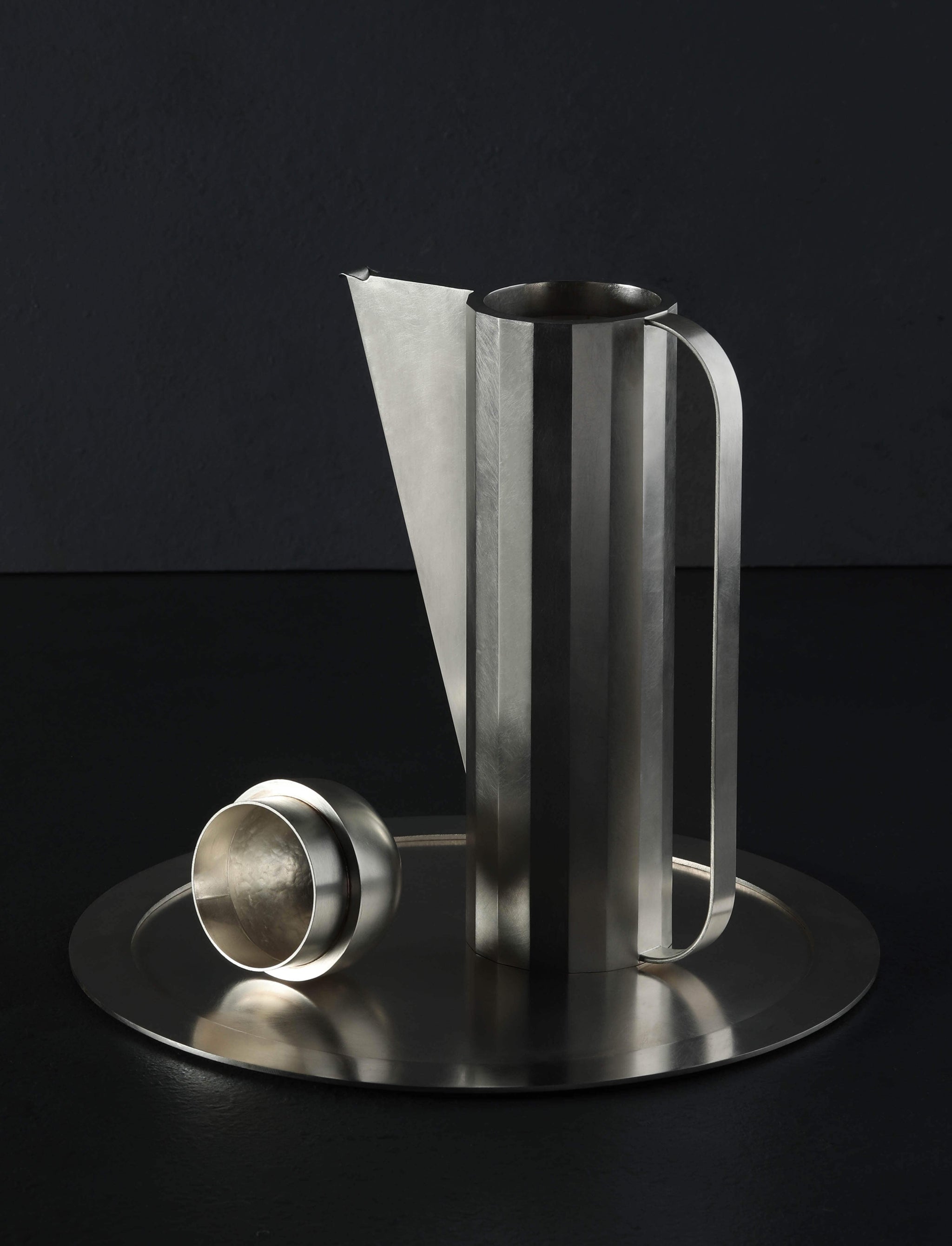 Kenny Son, Studiokyss - Australia Barware Silver & Brass Tea Set