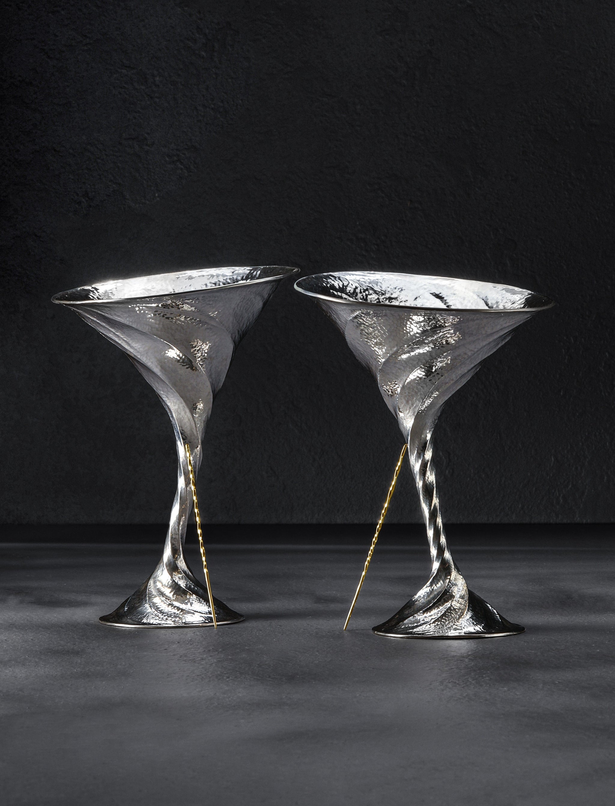 Saign Charlestein - Washington Barware Silver Vortex Martini Set