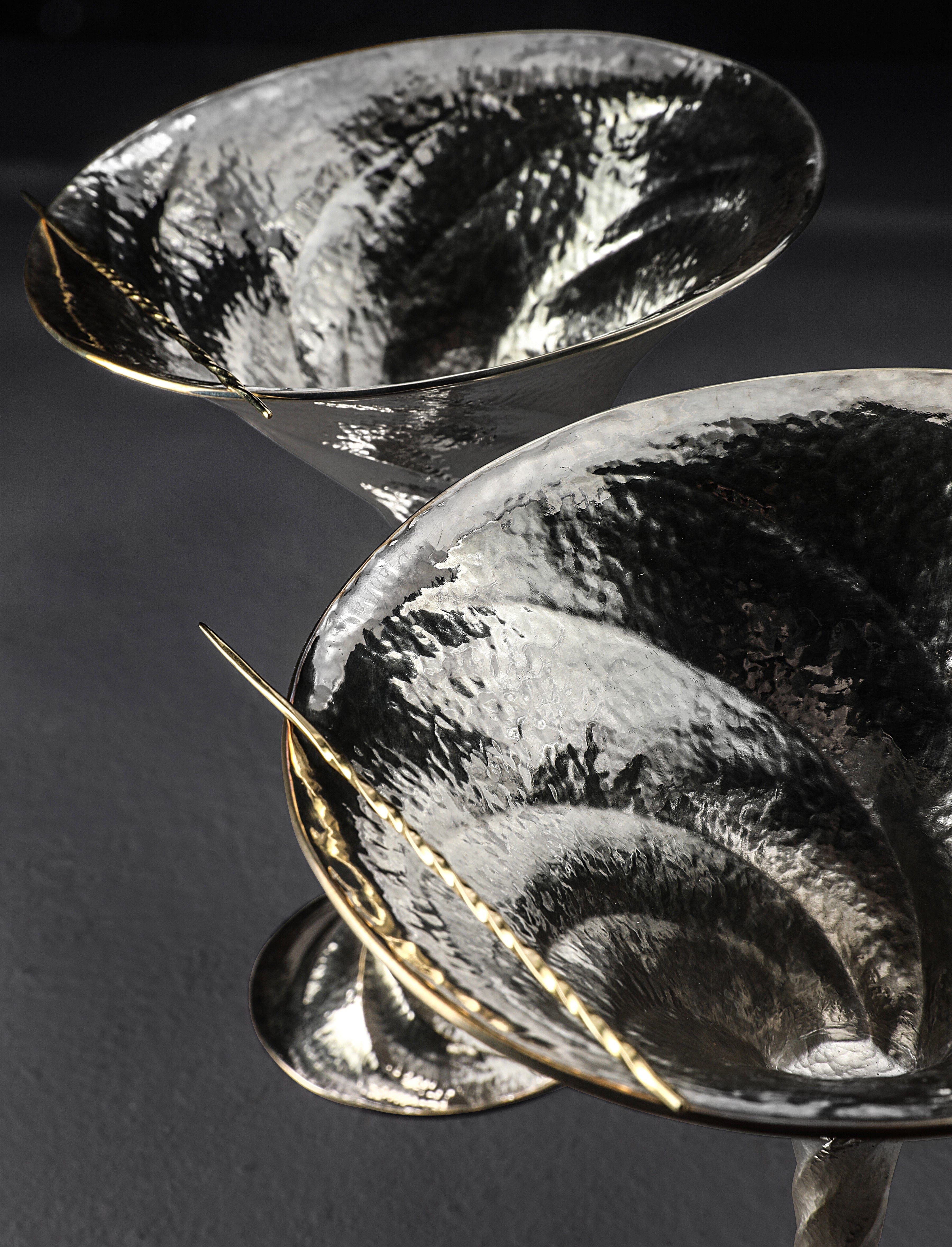 Silver & Gold Martini Set | Eatingtools.com