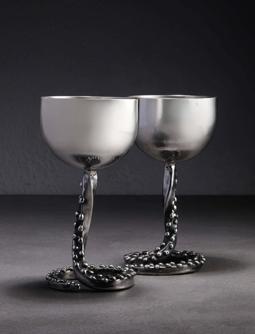 Stephen Fitz Gerald - California Barware Tentacle Stem Wine Goblets