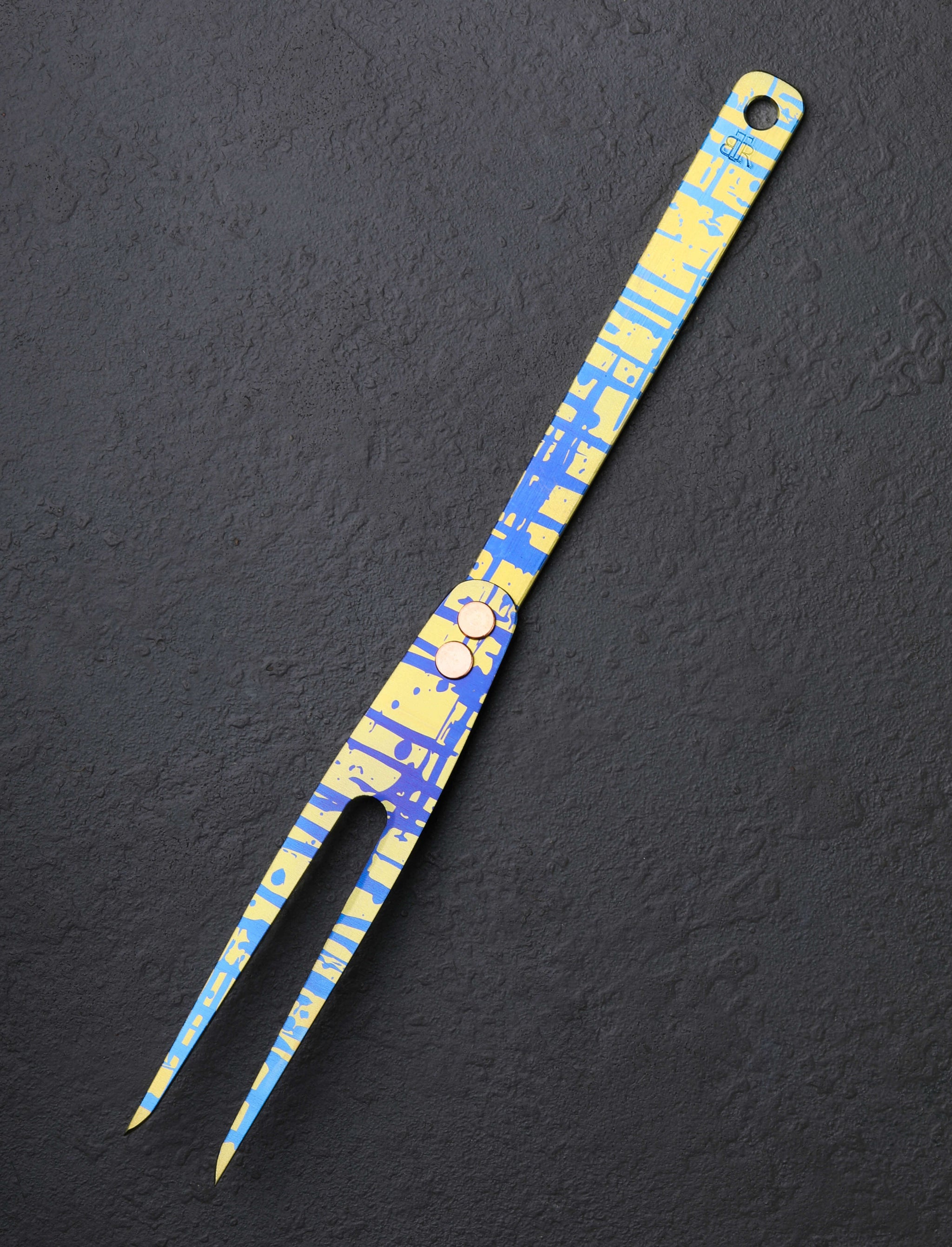 Ben Tendick - Oregon Classic - Four Deluxe Titanium Kitchen Fork