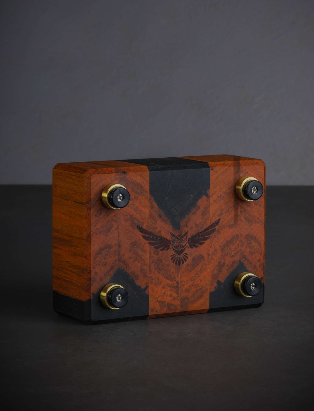 Luke Martin, Owl Woodworks - Canada Boards & Blocks Spalted Cocobolo Owl Bar Board