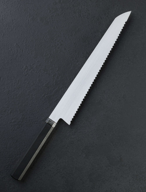 Jackson Rumble - Australia Bread Knife Bog Oak Damascus Bread Knife 280mm
