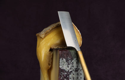 Azmaya Brass & Steel Cheese Knife